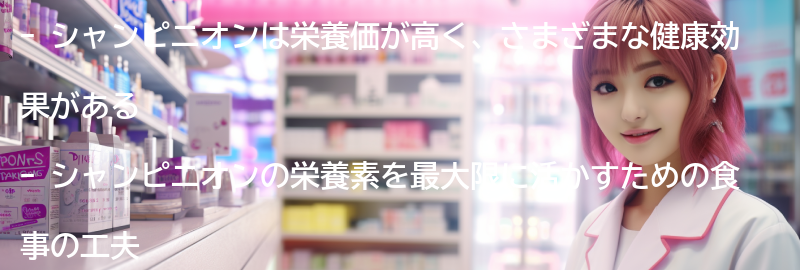 シャンピニオンの栄養素を最大限に活かす食事の工夫の要点まとめ