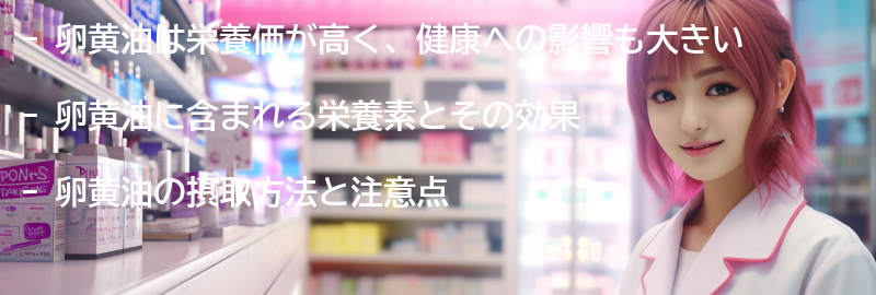 卵黄油の栄養価と健康への影響の要点まとめ
