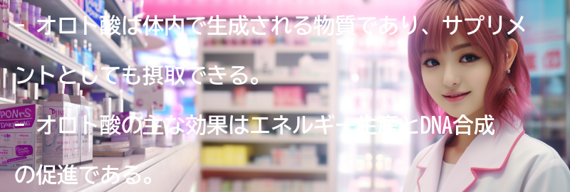 オロト酸の摂取方法の要点まとめ
