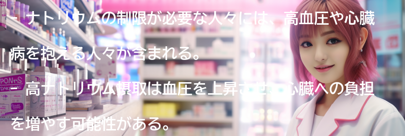 ナトリウムを制限する必要がある人々の要点まとめ