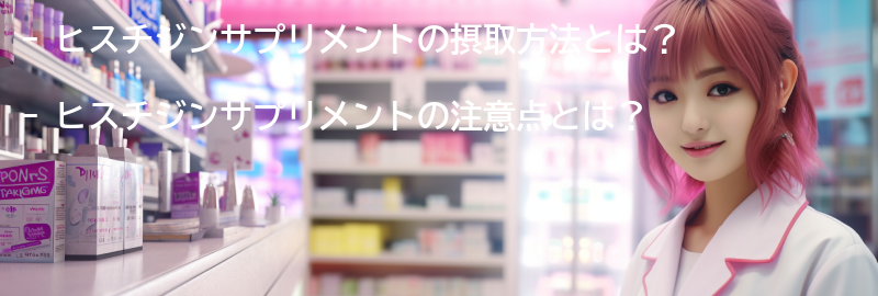 ヒスチジンサプリメントの摂取方法と注意点の要点まとめ