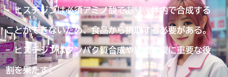 ヒスチジンを含む食品の紹介の要点まとめ