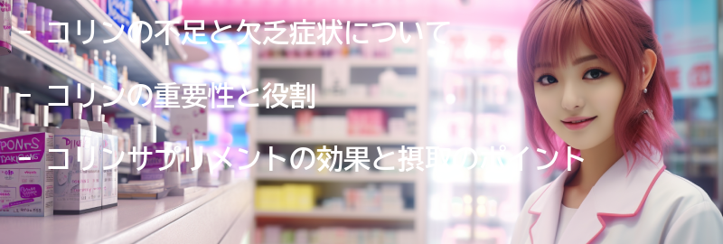 コリンの不足と欠乏症状の要点まとめ