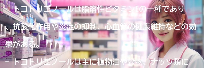 トコトリエノールの効果とメリットの要点まとめ