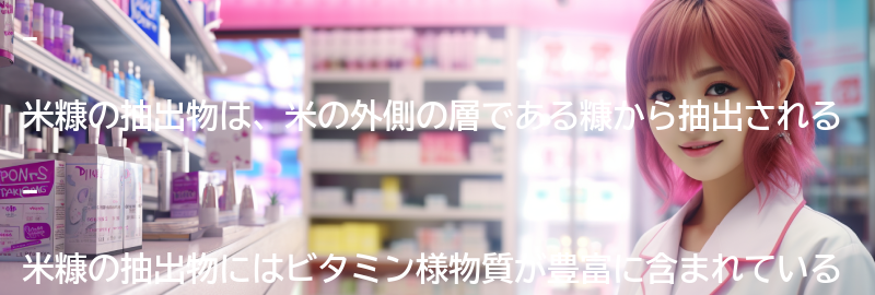 米糠の抽出物とはの要点まとめ