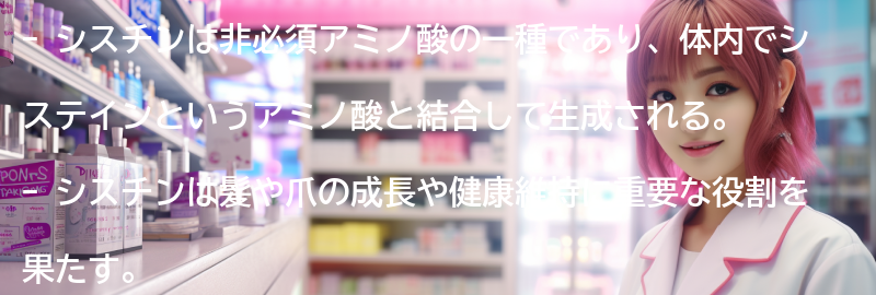 アミノ酸「シスチン」とはの要点まとめ