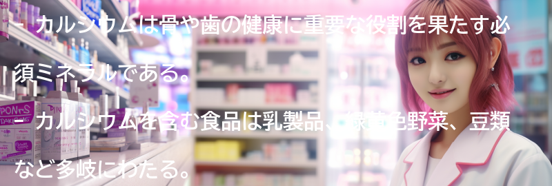 カルシウムを含む食品とバランスの取り方の要点まとめ