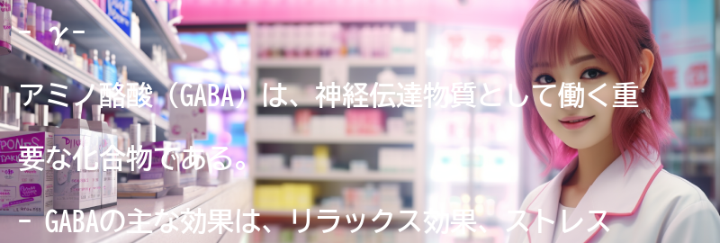 γ-アミノ酪酸の主な効果の要点まとめ